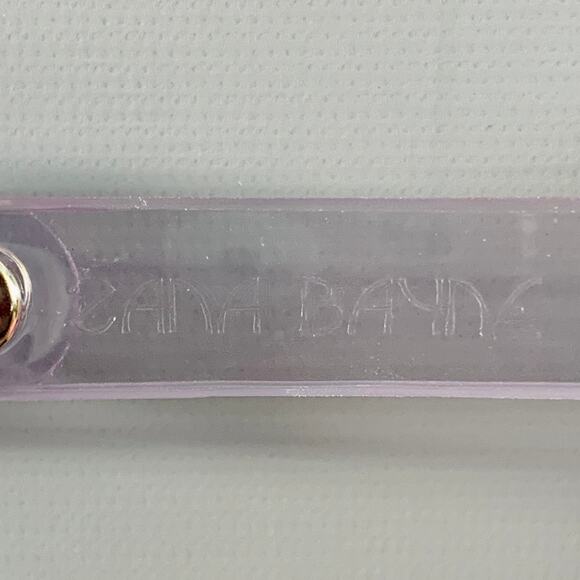 ZANA BAYNE Clear PVC Collar Harness Belt - Picture 4 of 4